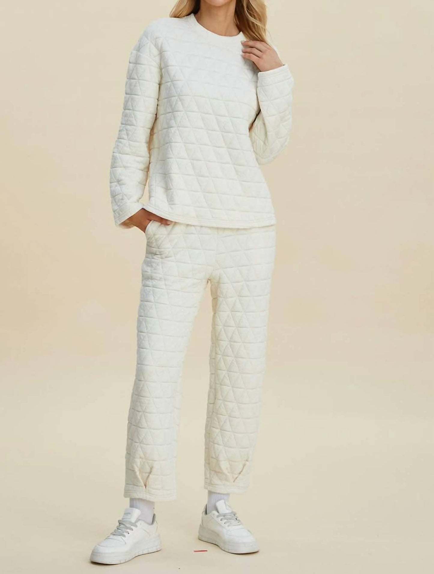 Double Take - Textured Top and Pants Set