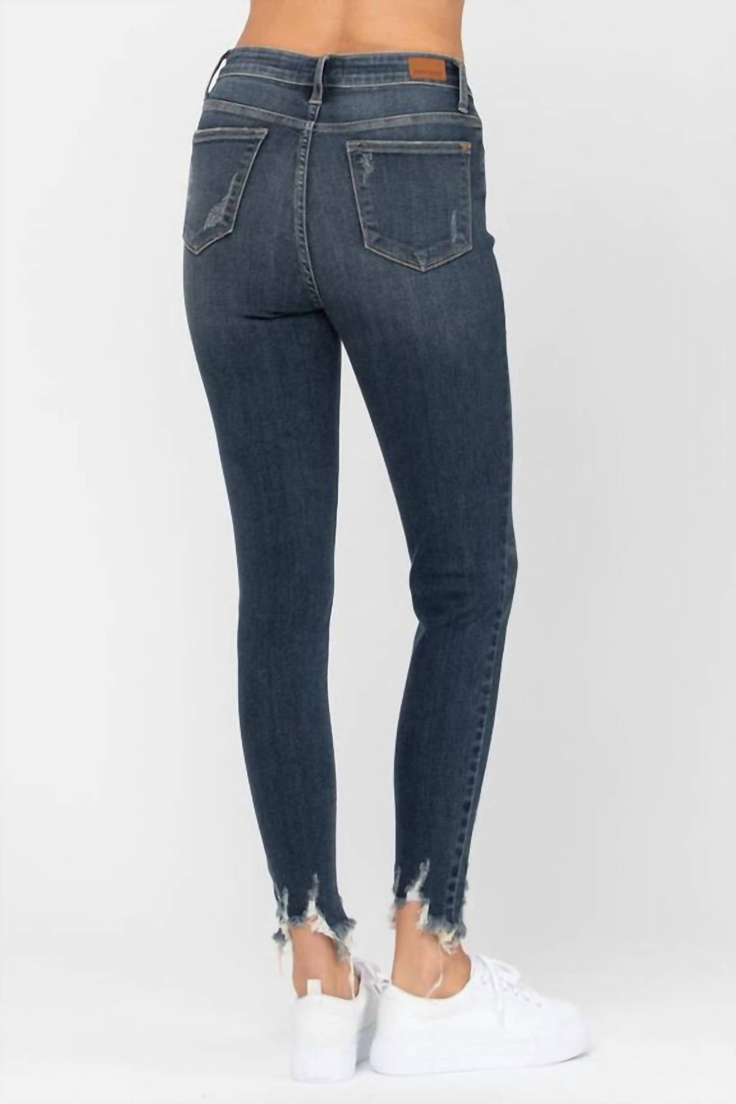judy-blue-destroyed-hem-skinny-jeans