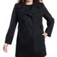 Anne Klein Women's Plus Size Single-Breasted Notched-Collar Peacoat