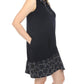 Joseph Ribkoff - Geometric Zip Front Sleeveless Shirt Dress