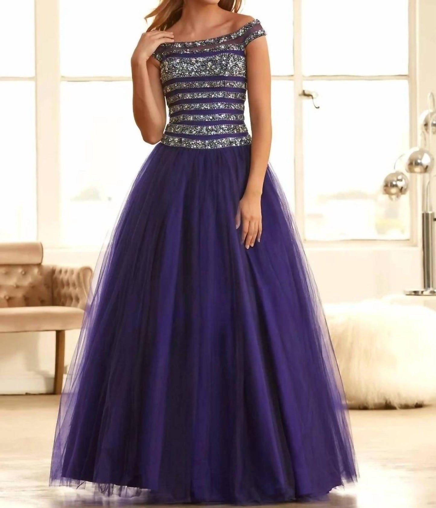 Mac Duggal - Sequin Ball Gown