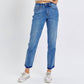 Judy Blue - Rigid Magic Release Hem Boyfriend Jeans