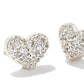 Kendra Scott - Ari Pave Crystal Heart Earrings