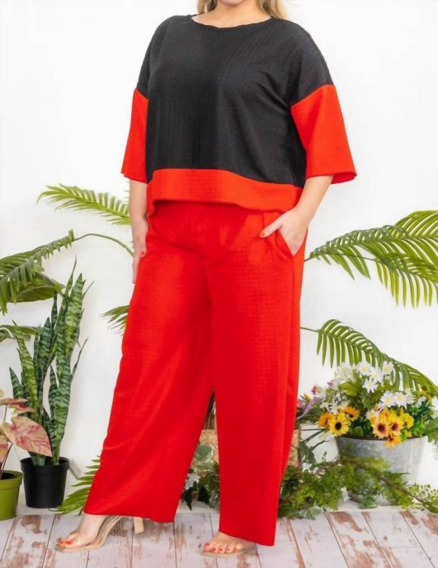 Karen T Design - Cozy Textured Two-piece Set
