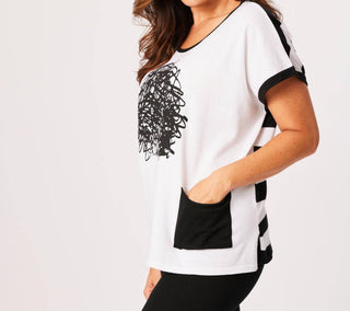 Angel Apparel - Abstract Oversized Top