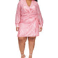 Michael Michael Kors Plus Size Zebra Print Faux-Wrap Dress