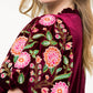 Thml - Embroidered Velvet Puff Sleeve Top