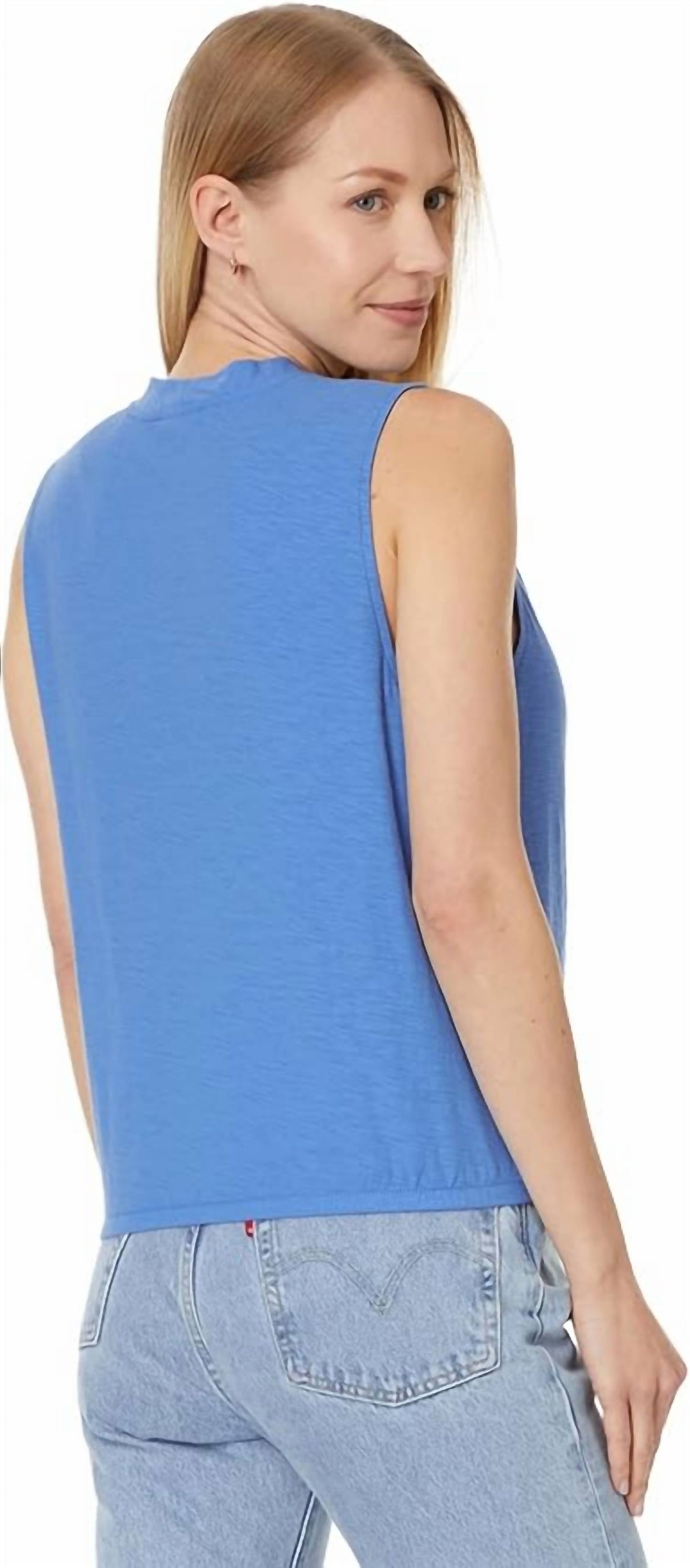 Lilla P - Sleeveless Faux Wrap Top