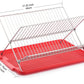 17 inch X Shaped Stainless Steel 2-Tier Dish Rack for Kitchen Counter