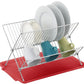 17 inch X Shaped Stainless Steel 2-Tier Dish Rack for Kitchen Counter