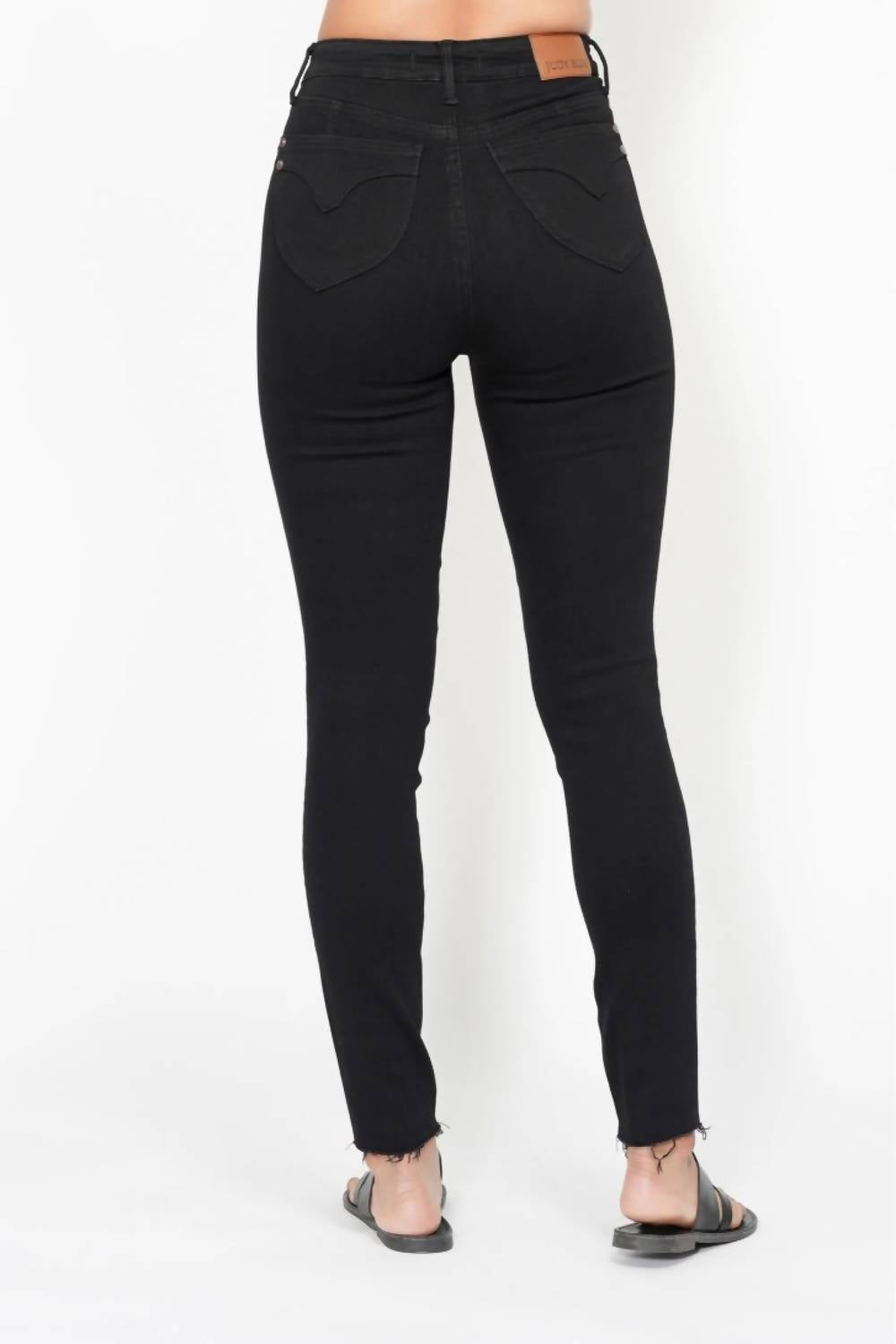 Judy Blue - Women's High Waist Tummy Control Shield Pockets Skinny Jeans