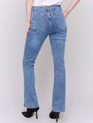 Charlie B - Bootcut Jeans With Front Slits