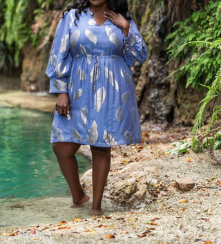 Emily Lovelock - Noureen V-neck Mini Dress