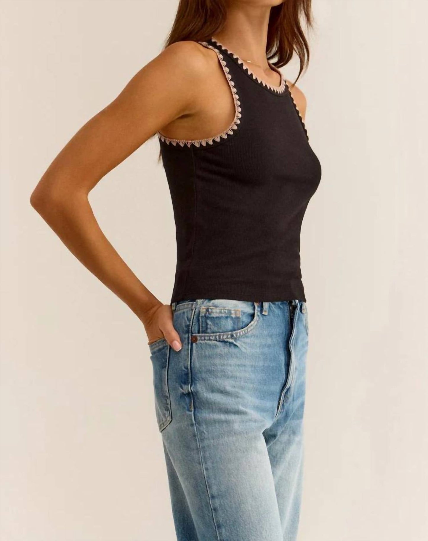 Z Supply - Avril Rib Crochet Tank