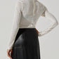 Astr - Lida Open Knit Top