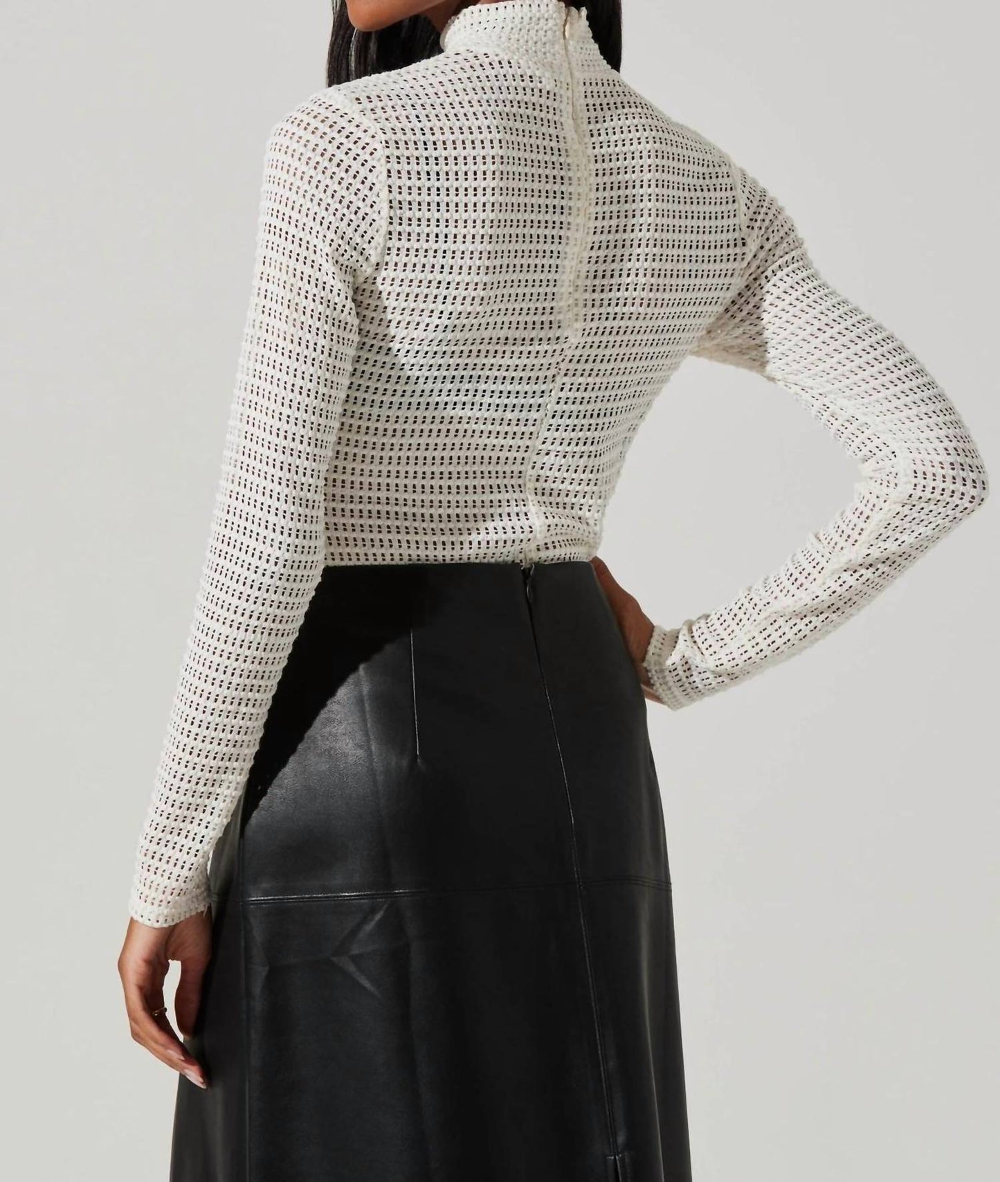 Astr - Lida Open Knit Top