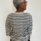 Elliott Lauren - Stripe Ruched Sleeve Tee