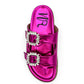 Not Rated - Women's Stellar Rhinestone Buckle Slides