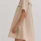 Entro - Neutral Collar Shirt Dress