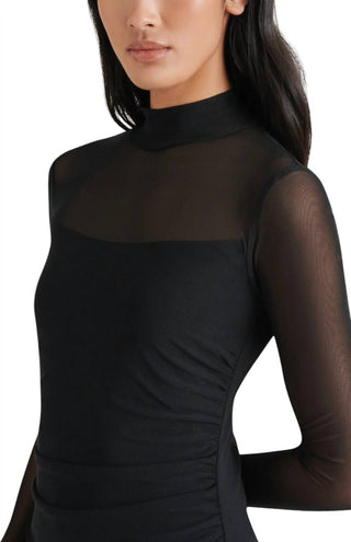 Steve Madden - Blare Long Sleeve Mesh Midi Dress