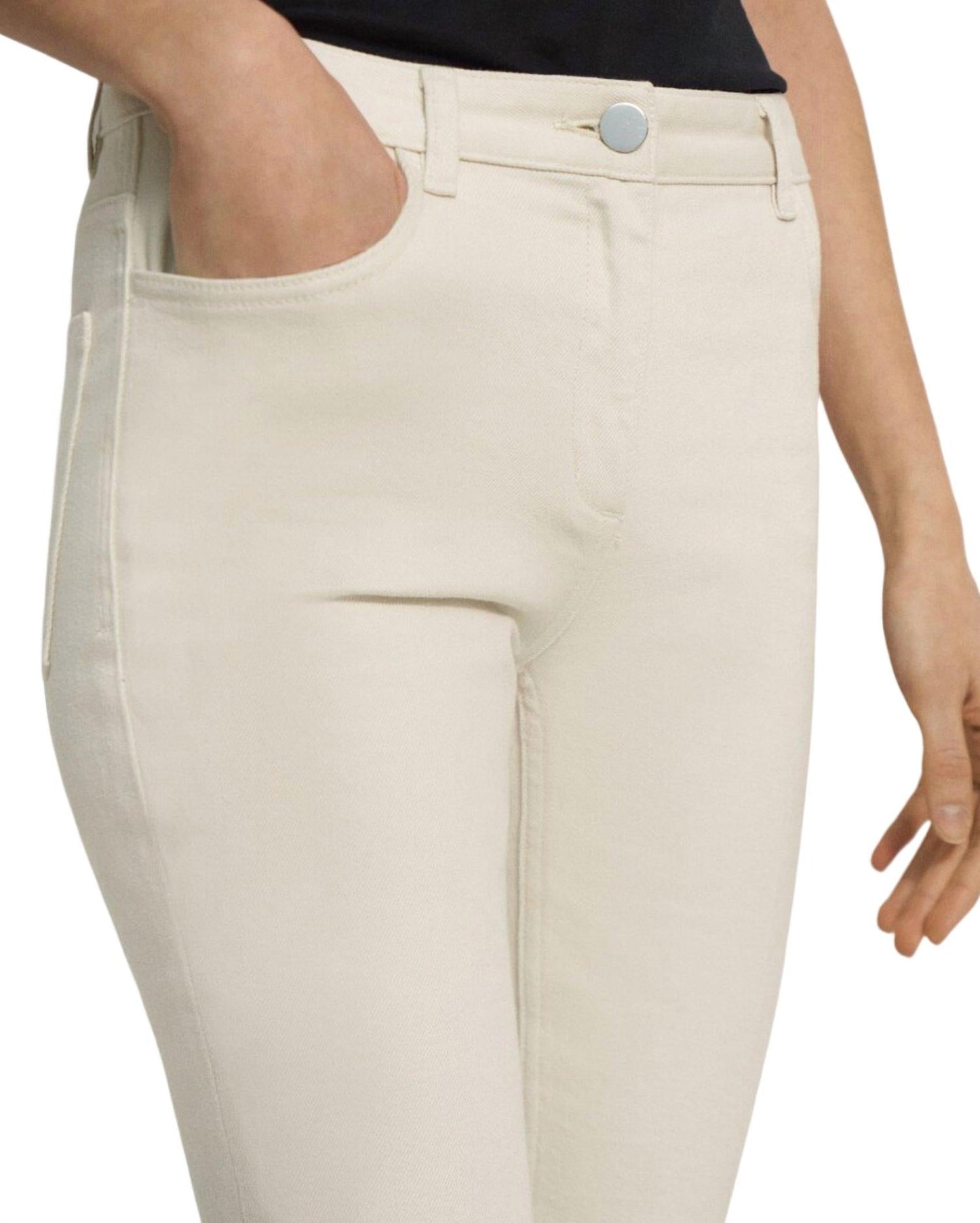 Theory - DYED DENIM 5-POCKET FLARE JEAN