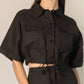 Before You Collection - Linen Cropped Top