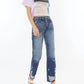 Kancan - High Rise Relaxed Straight Leg Crop Jeans
