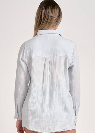 Elan - Gauze Button Down Shirt