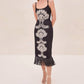 Alexis - Naturi Embroidered Midi Dress