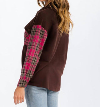 Entro - Plaid Detail Shacket