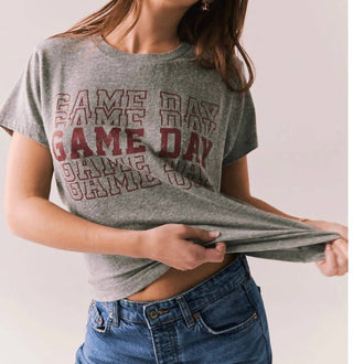 Chaser - Game Day Vintage Style With Maroon Graphic Tee