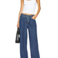 Frame - Super Drape Drawstring Wide Leg Jeans