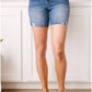 Judy Blue - Straight Edge Dark Wash Shorts