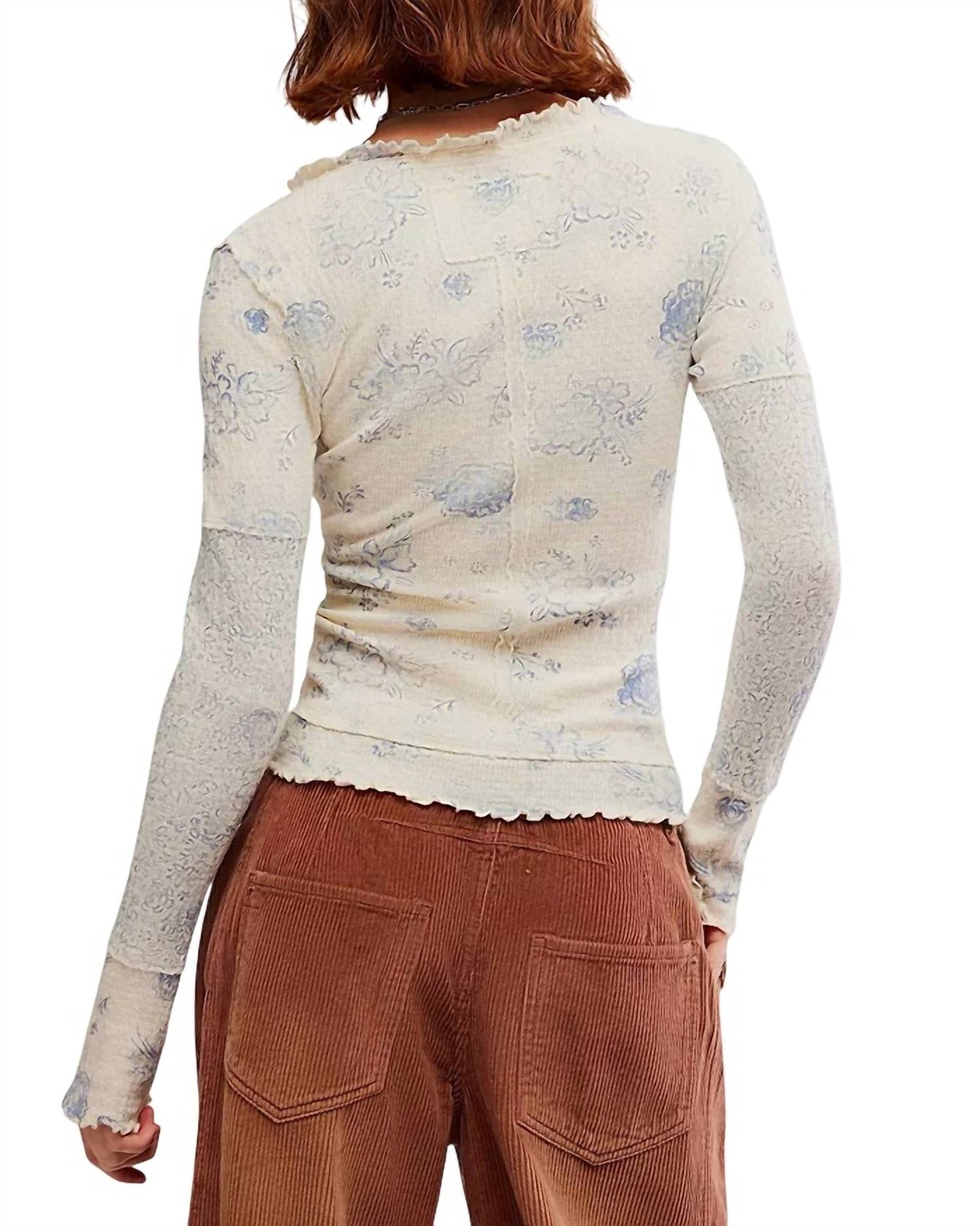 Free People - CLOVER PRINTED THERMAL TEE