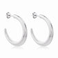 Astor & Orion - Women's Crescent Large Hoops Earrings