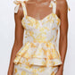 Hutch - Floral Bustier Peplum Dress