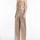 Amanda Uprichard - Collina Metallic Strapless Jumpsuit