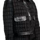 En Saison - Mixed Media Cropped Jacket