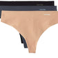 Calvin Klein - Women's 3 Pack Invisibles Thong Panties