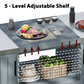 K&K 66.5" Outdoor Kitchen Island for Big Green Egg Grills