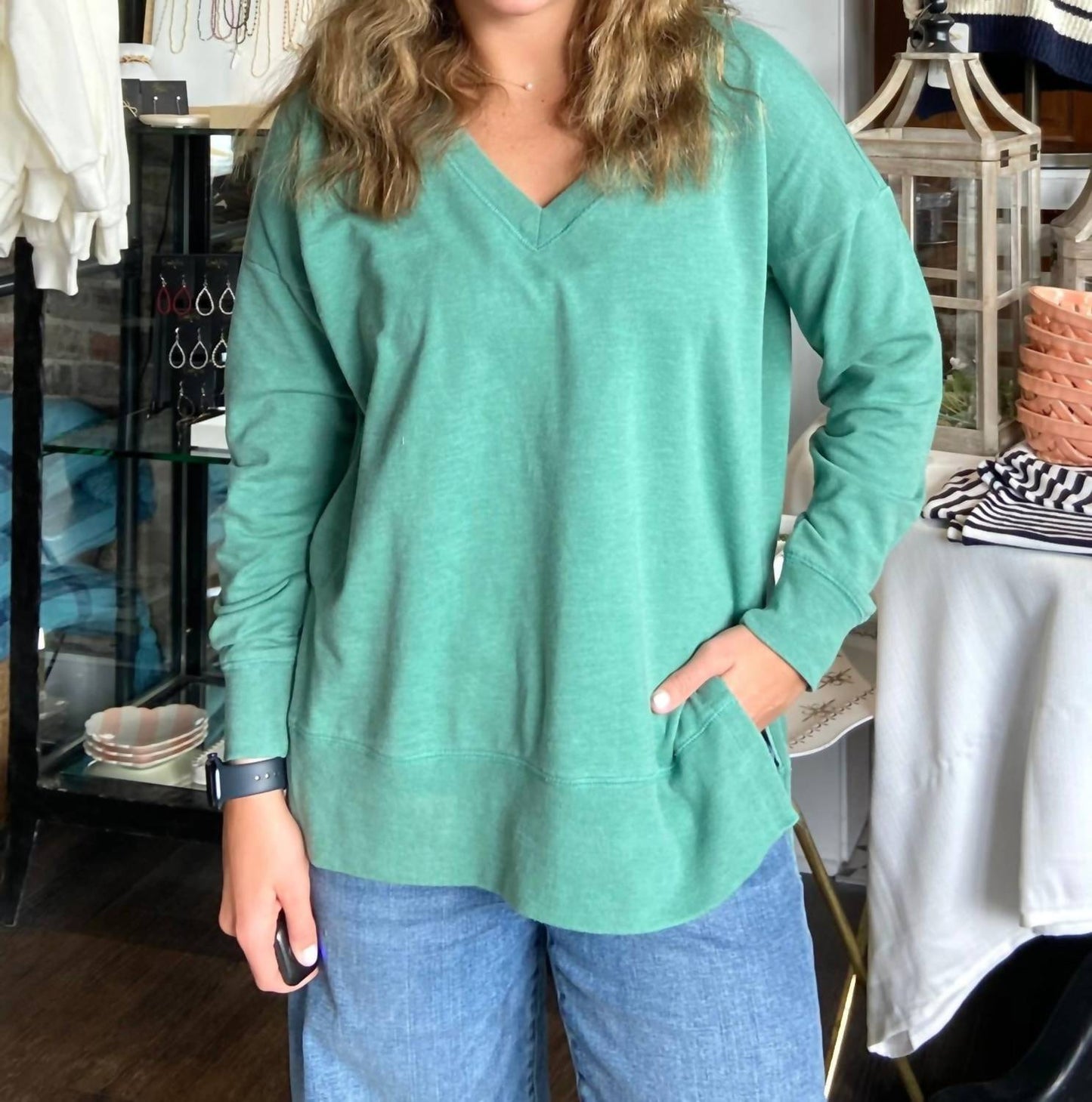 Z Supply - Modern V-neck Weekender Sweatshirt