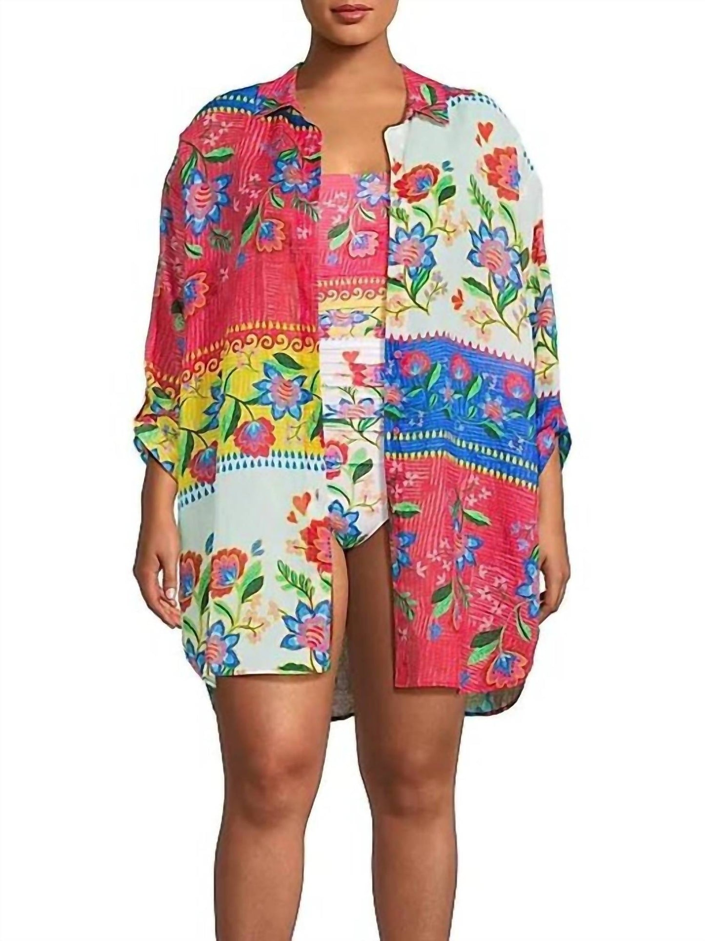 Johnny Was - WOMEN'S RUMBA BUTTON DOWN SHIRT DRESS PLUS