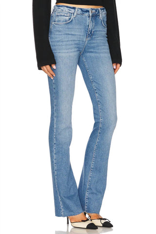 L'Agence - Ruth High Rise Straight Leg Jeans