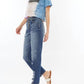 Kancan - High Rise Relaxed Straight Leg Crop Jeans