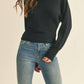 &Merci - Ribbed Dolman Sleeve Sweater