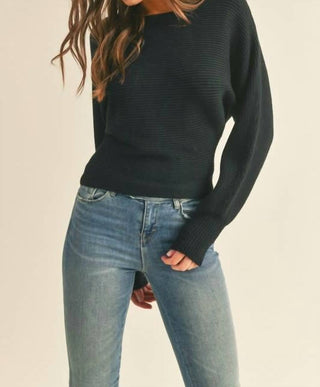 &Merci - Ribbed Dolman Sleeve Sweater