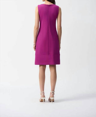 Joseph Ribkoff - Sheath Boat-neck Sleeveless Dress Style