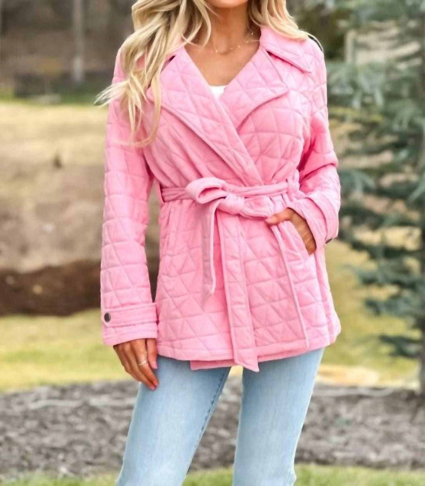 Kori - Curvy Diamond Quilted Jacket