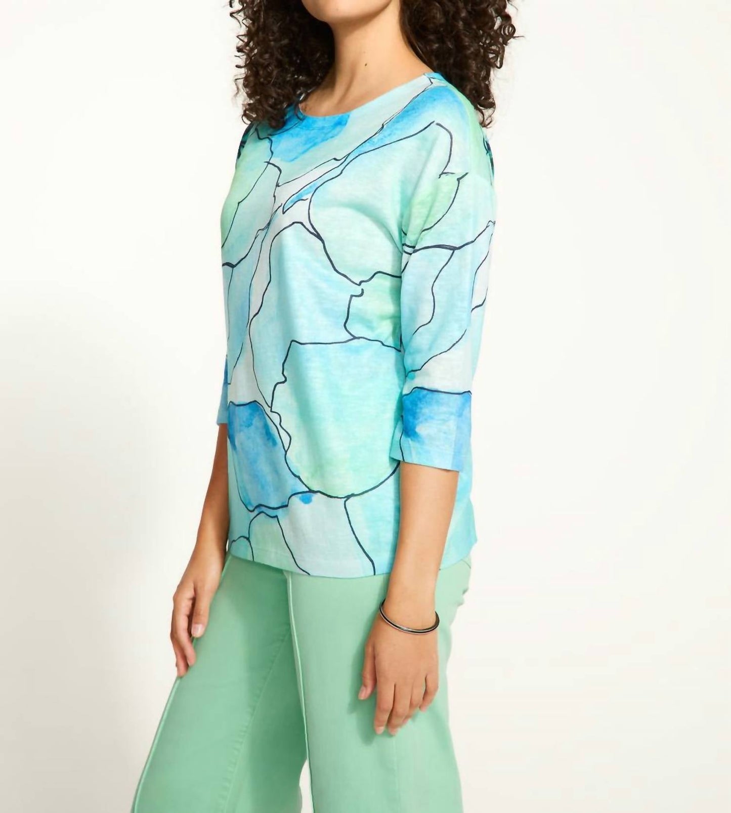 Fdj - Drop Shoulder Boat Neck Top