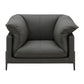 Tadi Top Grain Leather Chair - Black